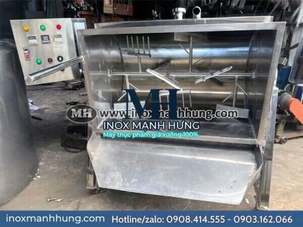 Máy trộn bột sữa trục ngang