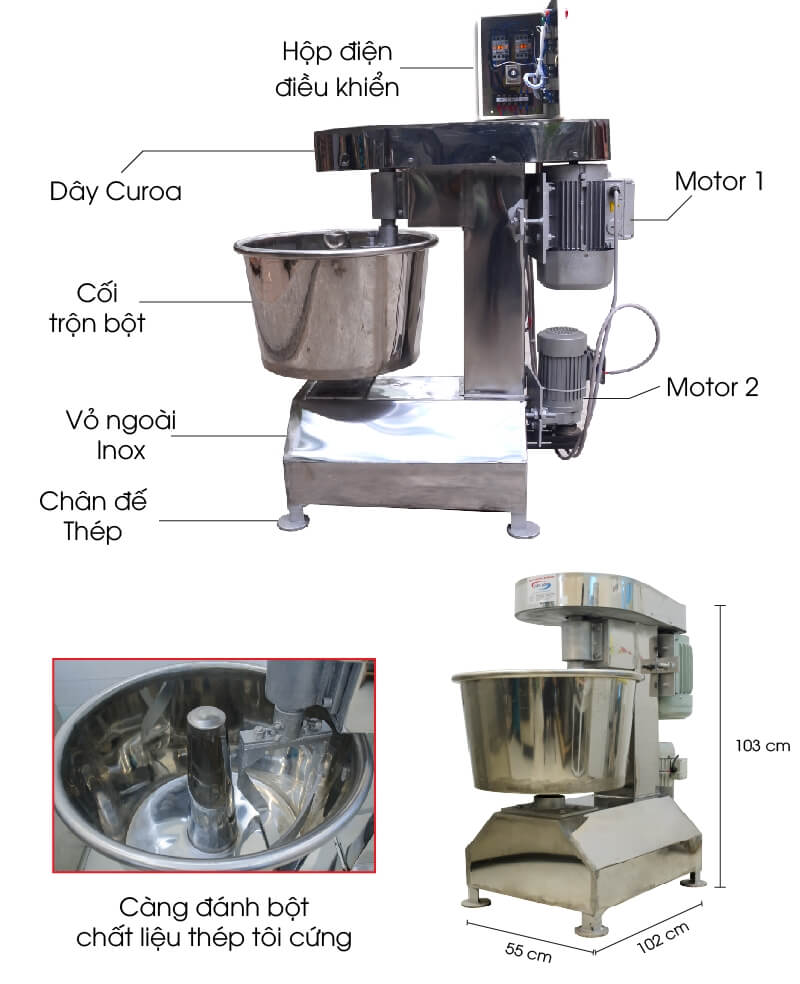 Hướng dẫn làm bánh mì bằng máy trộn bột đa năng ngay tại nhà 11