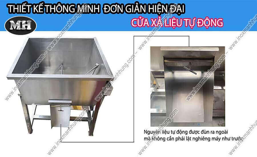 Máy trộn nguyên liệu nằm ngang 40kg Máy trộn nguyên liệu nằm ngang 40kg